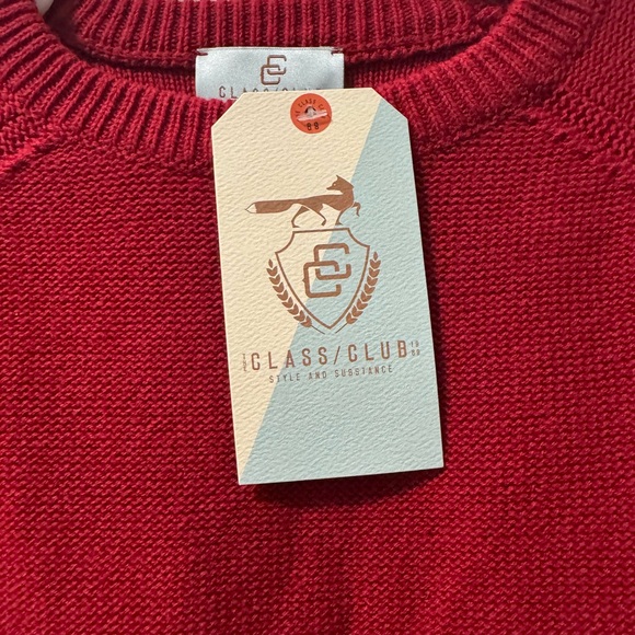 Class Club Rich Red Boys Crew Neck Sweater - Picture 3 of 3